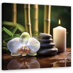 Tableau sur toile composition zen dcoration intrieure - feeby - 30x30 cm