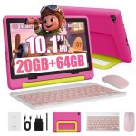 Tablette enfant - kotsren - 10 hd 1280x800 - android 15 - 3 + 17go / 64go (ext. 1to) - wifi 6 - rose