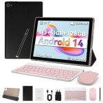Tablette 10 pouce avec clavier souris stylet et �tui android 14 octa - core 8go ram 64go hd 1280x800 ...