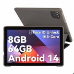 Tablette 10 pouces octa core avec �tui en cuir noir 8 go ram 64 go rom hd ips 1280x800 batterie 5000 ...