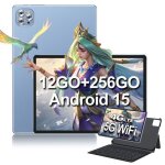 Tablette android 15 �cran tactile de 1036 pouces 12 go + 256 go (extension de carte tf de 1tb) wifi 5 ...
