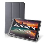 Tablette android14 10 new tablette avec case 4 ram + 32 rom jusqu 128 go 5 + 8mp camera 5000mah tablette ...