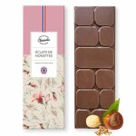 Tablette chocolat lait clats de noisettes de fabrication artisanale