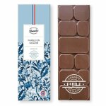 Tablette chocolat lait faible en sucre de fabrication artisanale