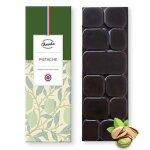 Tablette chocolat noir pistache de fabrication artisanale
