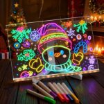 Tablette lumineuse dessin enfant led avec 7 couleurs stylo id�e cadeau cr�atif d�coration chambre fille ...