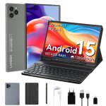 Tablette tactile - lamzien 10. 1 pouces ips pad - android 15 - 14go + 128go - wifi - 6500mah - clavier ...