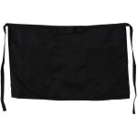 Tablier court unisexe de couleur unie pour cuisine pub caf serveur serveuse