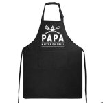 Tablier de cuisine pour homme �tanche r�glable tablier barbecue avec poches id�e cadeau f�te des p�res ...