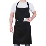 Tablier de cuisine imperm�able � 2 poches tablier de cuisine ajustable � longues bretelles unisexe.
