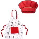 Tablier enfant strawberry (lot de 1) avec toque de chef tablier antitache tablier de cuisine et set de ...
