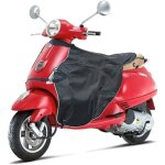 Tablier moto jambe �tanche noir protection vent et pluie hiver ruban r�fl�chissant pour enfants
