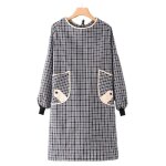 Tablier - gigicial - noir - coton et lin - manches longues - poches pratiques