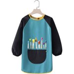 Tablier de peinture pour enfants - tablier blouse de peinture enfant impermable tablier peinture manches ...