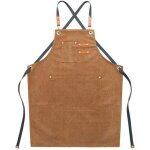 Tabliers de travail en toile pour homme avec poches sangle r�glable et grandes poches tablier de cuisine ...