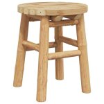 Tabouret en bambou naturel - vidaxl - 30x30x36 cm - beige - solide - �colo - usage int�rieur - poids ...
