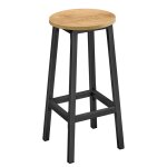 Tabouret de bar - tabouret cuisine avec repose - pieds - chaise de bar - Ø 32 × h 65 cm - charge 100 ... Tabouret de bar - tabouret cuisine avec repose - pieds - chaise de bar - Ø 32 × h 65 cm - charge 100 ...