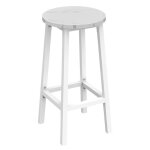 Tabouret de bar - tabouret cuisine avec repose - pieds - chaise de bar -  32  h 65 cm - charge 100 ...