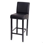 Tabouret de bar - dcoshop26 - design classique - repose - pieds en pvc noir - pieds en hva - confort ...