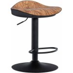 Tabouret de bar - d�coshop26 - ergonomique - pvc - m�tal noir - r�glable en hauteur