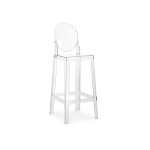 Tabouret de bar avec dossier victoire - 75cm - design transparent transparent Tabouret de bar avec dossier victoire - 75cm - design transparent transparent
