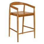Lot de 2 tabourets de bar miyako marron 56x555cm - atmosphera cr�ateur dint�rieur