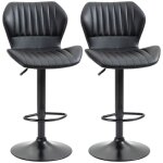 Tabouret de bar rglable en hauteur chaise pivotante 2 places pivotante 360  avec dossier en simili ...