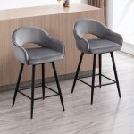 Wahson tabouret bar lot de 2 tabouret de bar pivotant chaise haute bar avec repose - pieds m�tal pour ...