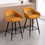 Wahson tabouret bar lot de 2 tabouret de bar pivotant chaise haute bar avec repose - pied m�tal pour ...