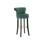 Tabouret de bar en velours luxy 96cm vert