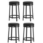 Tabouret de barlot de 4chaise de barrembourrés en puchaises hautes avec repose - pieds Tabouret de barlot de 4chaise de barrembourrés en puchaises hautes avec repose - pieds