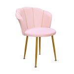 Tabouret de coiffeuse - cremlank - chaise de maquillage - m�tal �ponge tissu - 44x42x73cm - forme de ...