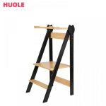 Tabouret debout pour b�b� - tour dapprentissage pliable en bambou pour enfants - 88 * 45 * 45cm - curry ...