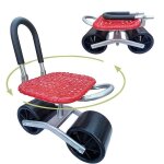 Tabouret de jardin avec roulettes sige de jardin mobile  dossier amovible avec roues tabouret de jardinage ...