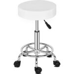 Tabouret de massage - tabouret cosmtique avec roulette - hauteur rglable et pivoter  360 - 33 x 33 ...