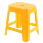 Tabouret - non sp�cifi� - 41x43x34 cm - jaune - capacit� 110 kg - l�ger et durable