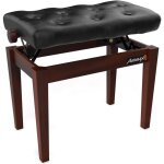 Tabouret de piano audibax kb500rw - pliant et r�glable - rembourr� en bois