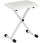 Tabouret piano - homcom - pliable - rglable en hauteur - sige rembourr confortable - pu et mtal - ...
