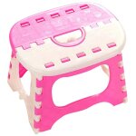 Tabouret pliable en plastique pour enfants et adultes outil portable pour activit�s de plein air (rose) ...