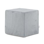Tabouret pouf en velours c�tel� enti�rement d�houssable tabouret carr� rembourr� 40x40 cm ecopuf