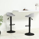 Meilleures tabourets rglable en hauteur dassise tabourets de bar lot de 2 gris clair velours ssd85967303 ...