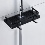 Tagre de douche sans percage tablette de douche tagre de rangement de salle de bain pour shampooing savonet ...