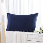 Taie doreiller en soie de mrier naturelle 5075 cm bleu marine taille standard douce et respirante pour ... Taie doreiller en soie de mrier naturelle 5075 cm bleu marine taille standard douce et respirante pour ...