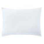 Taie d?oreiller 50x70 cm percale de coton blanc nuage Taie d?oreiller 50x70 cm percale de coton blanc nuage
