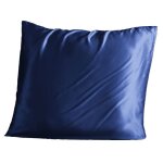 Taie d?oreiller 63x63 cm soie de műrier bleu nuit Taie d?oreiller 63x63 cm soie de műrier bleu nuit