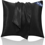 Taie oreiller 65x65 lot de 2 taie d oreiller en satin trs douce prend soin de votre peau et de vos cheveux ...