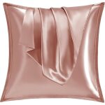 Taie oreiller satin 60x60 lot de 2 pour cheveux similaire aux taie d oreiller en soie housse de coussin ...