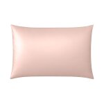 Taie d?oreiller en soie anti frisotti et anti - ge rose 50x70 cm