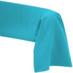 Taie de traversin 45 x 185 cm bleu turquoise - 100% coton 57 fils ? le linge de jules