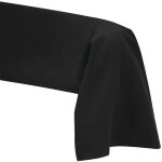 Taie de traversin 45 x 185 cm - noir - 100% coton 57 fils Taie de traversin 45 x 185 cm - noir - 100% coton 57 fils